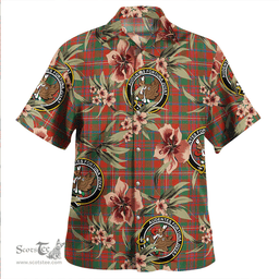 Scottish MacKinnon Ancient Clan Tartan Hawaiian Shirt - Tropical Old Style Scottish Plaid Tartan Plaid