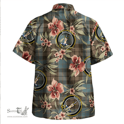 Scottish MacKay Weathered Clan Tartan Hawaiian Shirt - Tropical Old Style Scottish Plaid Tartan Plaid
