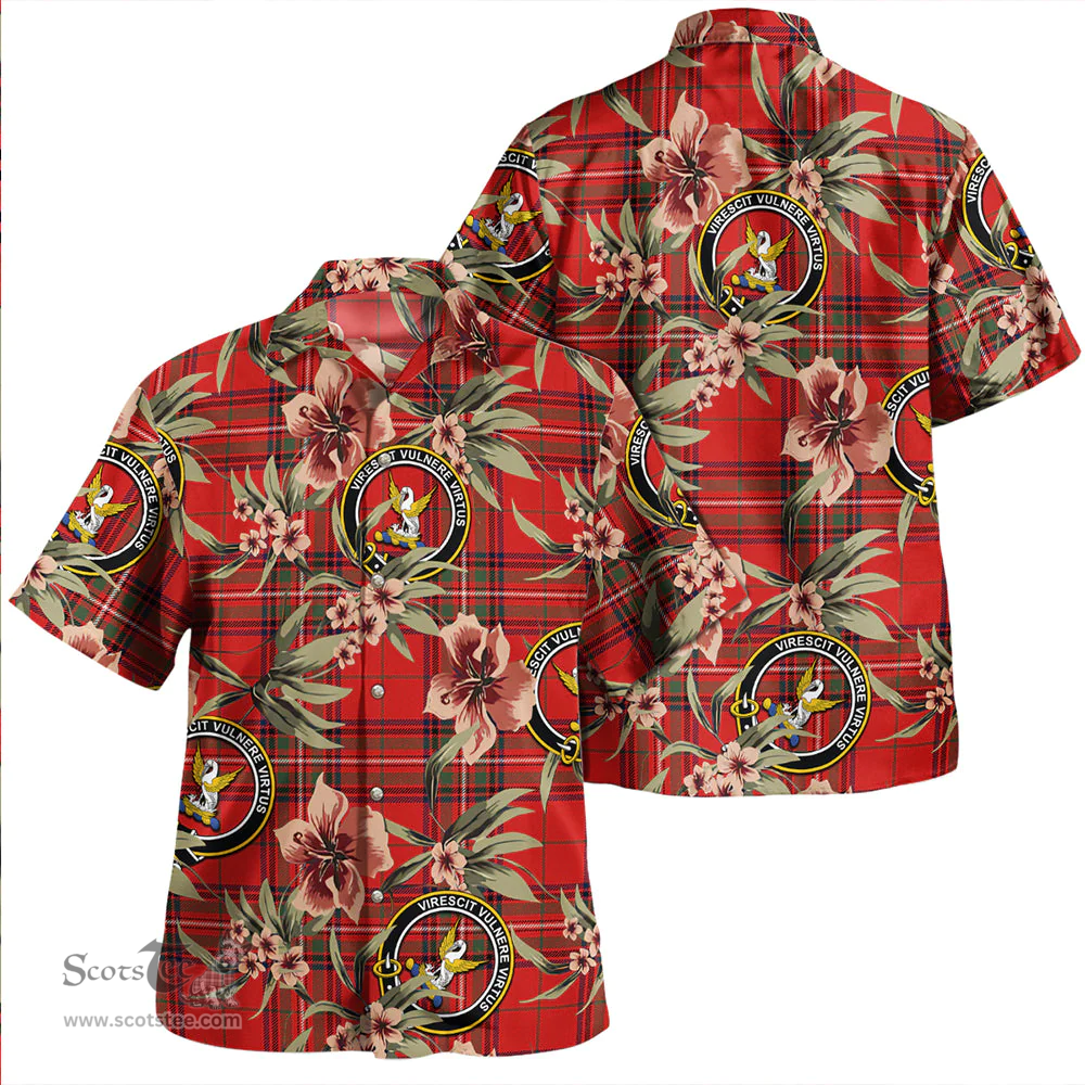 Scottish Stewart of Rothesay Modern Clan Tartan Hawaiian Shirt - Tropical Old Style Scottish Plaid Tartan Plaid