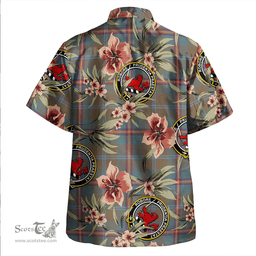 Scottish Young Weathered Clan Tartan Hawaiian Shirt - Tropical Old Style Scottish Plaid Tartan Plaid