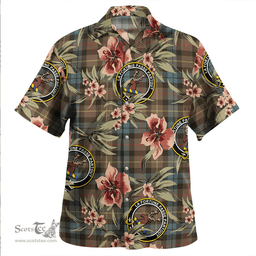 Scottish Rollo Weathered Clan Tartan Hawaiian Shirt - Tropical Old Style Scottish Plaid Tartan Plaid