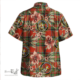 Scottish Stewart Royal (Royal Stewart) Ancient Clan Tartan Hawaiian Shirt - Tropical Old Style Scottish Plaid Tartan Plaid