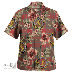 Scottish MacKintosh Weathered Clan Tartan Hawaiian Shirt - Tropical Old Style Scottish Plaid Tartan Plaid