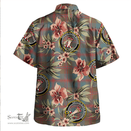 Scottish Robertson of Struan Weathered Clan Tartan Hawaiian Shirt - Tropical Old Style Scottish Plaid Tartan Plaid