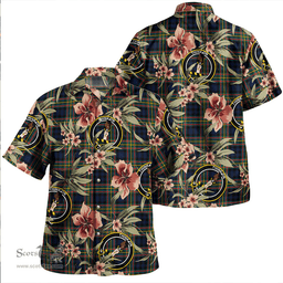 Scottish MacLellan Modern Clan Tartan Hawaiian Shirt - Tropical Old Style Scottish Plaid Tartan Plaid