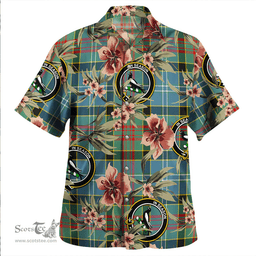 Scottish Walkinshaw Clan Tartan Hawaiian Shirt - Tropical Old Style Scottish Plaid Tartan Plaid
