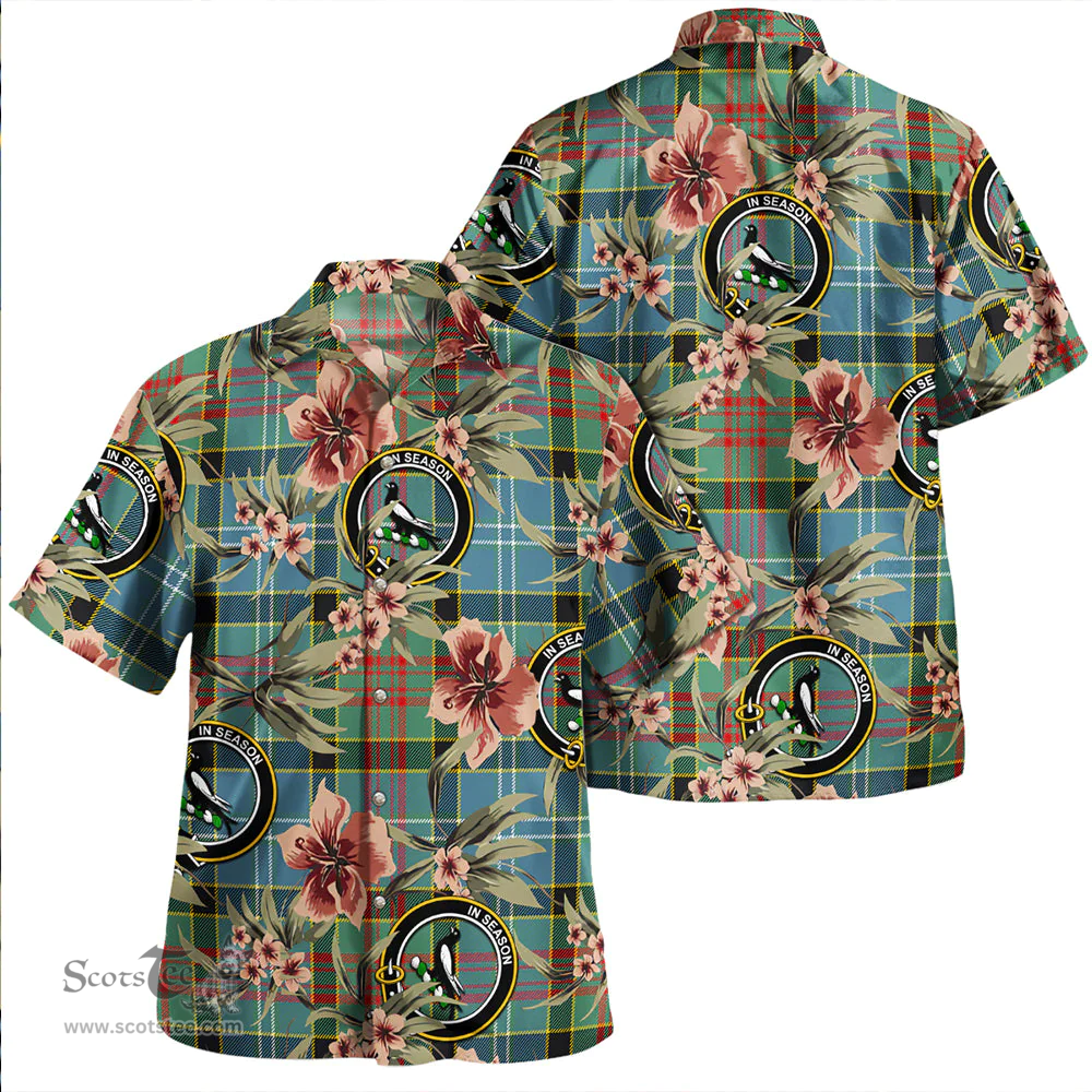 Scottish Walkinshaw Clan Tartan Hawaiian Shirt - Tropical Old Style Scottish Plaid Tartan Plaid