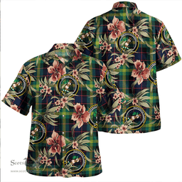 Scottish Watson (Wate/Watt) Modern Clan Tartan Hawaiian Shirt - Tropical Old Style Scottish Plaid Tartan Plaid