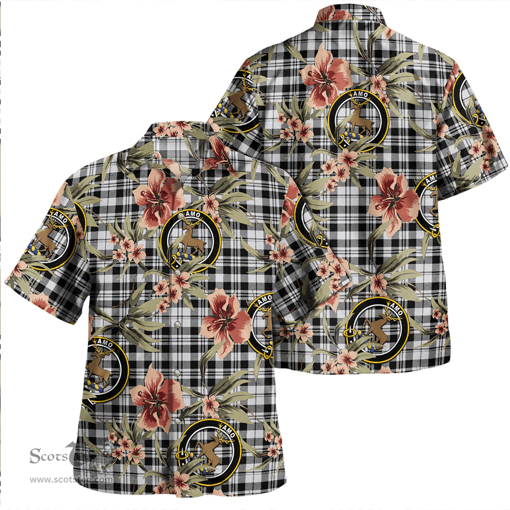 Scottish Scott (Sir Walter) Personal Clan Tartan Hawaiian Shirt - Tropical Old Style Scottish Plaid Tartan Plaid