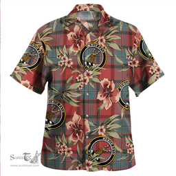 Scottish MacPhail Weathered Clan Tartan Hawaiian Shirt - Tropical Old Style Scottish Plaid Tartan Plaid