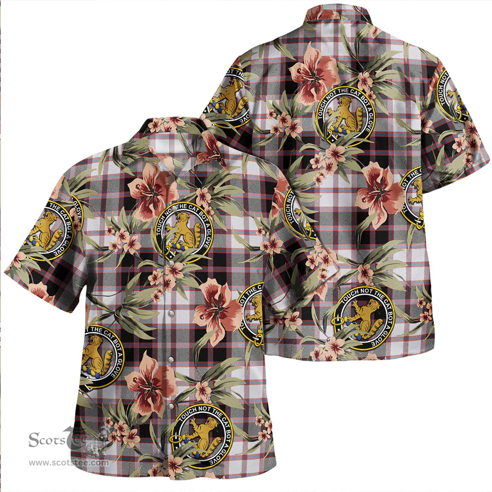 Scottish MacPherson of Pitmain Ancient Clan Tartan Hawaiian Shirt - Tropical Old Style Scottish Plaid Tartan Plaid