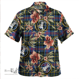 Scottish MacCallum of Berwick Modern Clan Tartan Hawaiian Shirt - Tropical Old Style Scottish Plaid Tartan Plaid