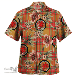 Scottish MacBrair Modern Clan Tartan Hawaiian Shirt - Tropical Old Style Scottish Plaid Tartan Plaid