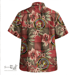 Scottish Stewart of Atholl Weathered Clan Tartan Hawaiian Shirt - Tropical Old Style Scottish Plaid Tartan Plaid