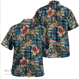 Scottish MacCorquodale Ancient Clan Tartan Hawaiian Shirt - Tropical Old Style Scottish Plaid Tartan Plaid