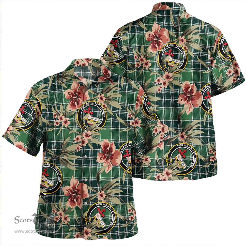 Scottish MacDonald Lord of the Isles Hunting Modern Clan Tartan Hawaiian Shirt - Tropical Old Style Scottish Plaid Tartan Plaid