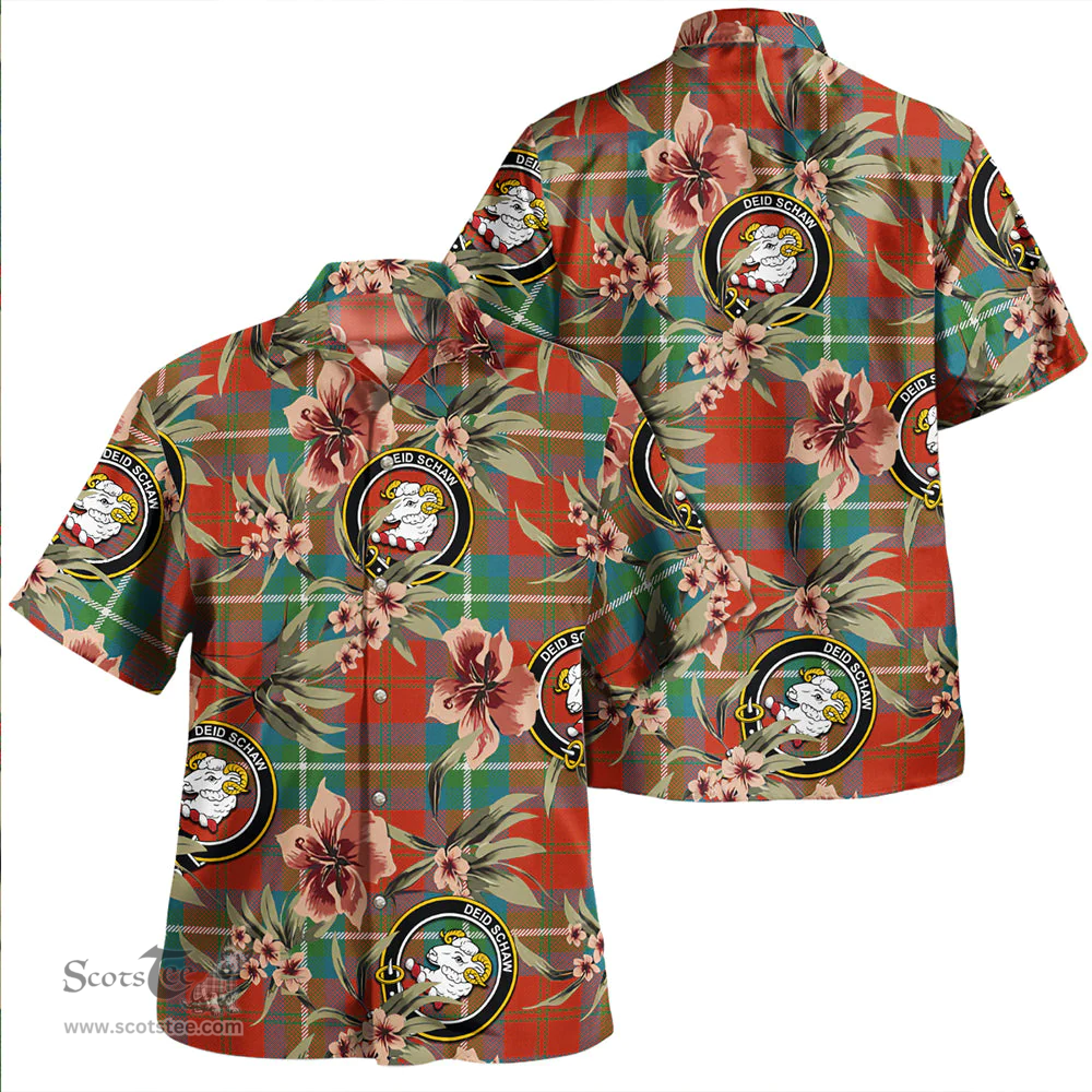 Scottish Ruthven Ancient Clan Tartan Hawaiian Shirt - Tropical Old Style Scottish Plaid Tartan Plaid