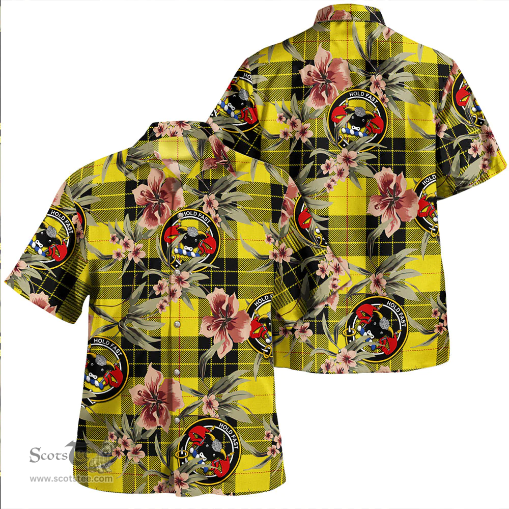 Scottish MacLeod of Lewis Modern Clan Tartan Hawaiian Shirt - Tropical Old Style Scottish Plaid Tartan Plaid