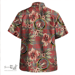 Scottish Robertson Weathered Clan Tartan Hawaiian Shirt - Tropical Old Style Scottish Plaid Tartan Plaid