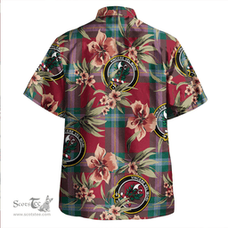 Scottish MacLaine of LochBuie (Cockburn) (MacLaine of LochBuie) Modern Clan Tartan Hawaiian Shirt - Tropical Old Style Scottish Plaid Tartan Plaid
