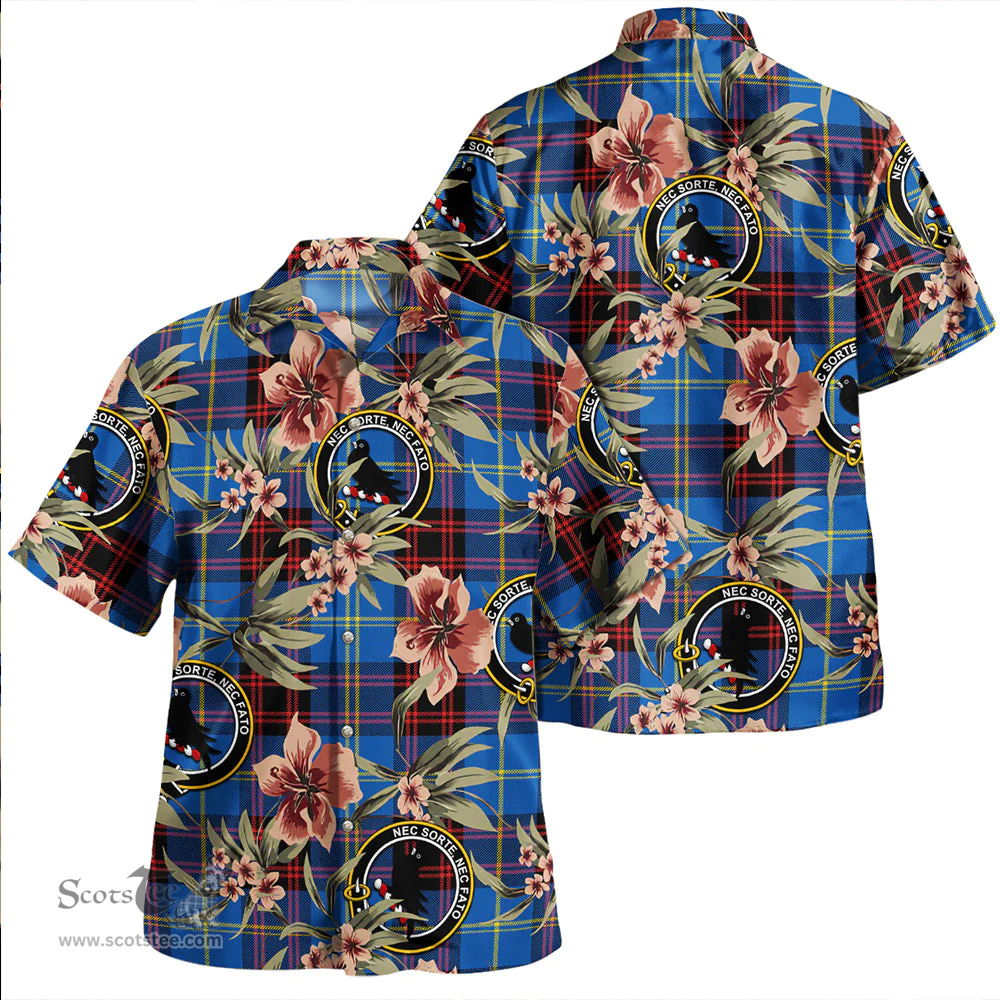 Scottish Rutherford Modern Clan Tartan Hawaiian Shirt - Tropical Old Style Scottish Plaid Tartan Plaid
