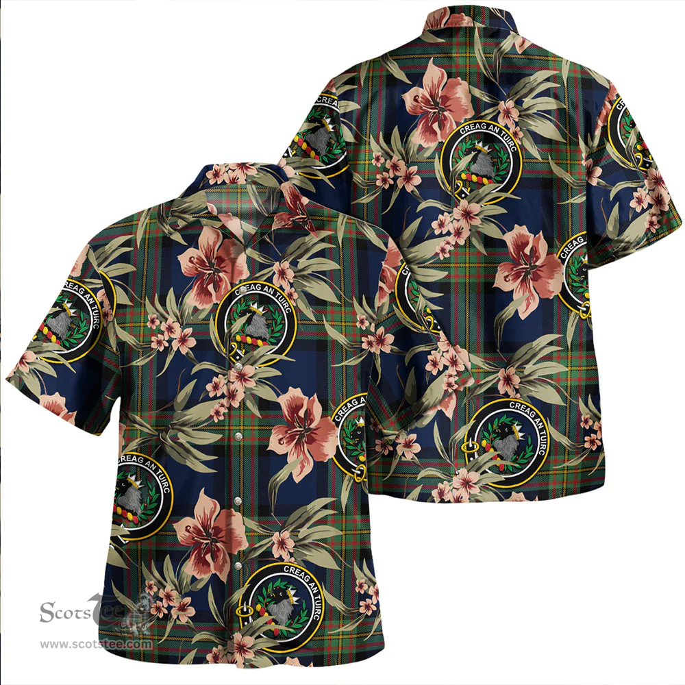 Scottish MacLaren of Broich Modern Clan Tartan Hawaiian Shirt - Tropical Old Style Scottish Plaid Tartan Plaid