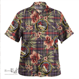 Scottish MacDonald of P.E. Island (Donald of P.E. Island) Weathered Clan Tartan Hawaiian Shirt - Tropical Old Style Scottish Plaid Tartan Plaid