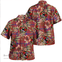Scottish MacLeod Red Modern Clan Tartan Hawaiian Shirt - Tropical Old Style Scottish Plaid Tartan Plaid