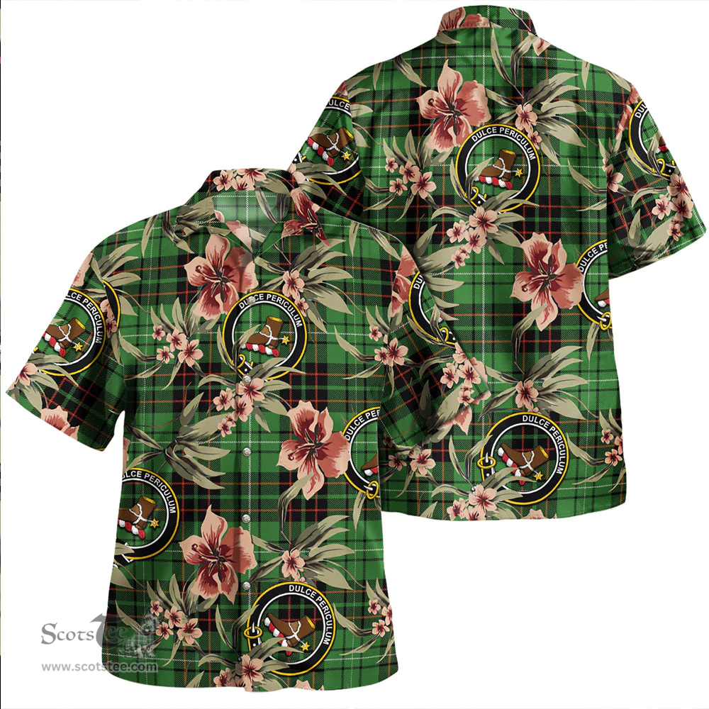 Scottish MacAulay of Lewis Ancient Clan Tartan Hawaiian Shirt - Tropical Old Style Scottish Plaid Tartan Plaid
