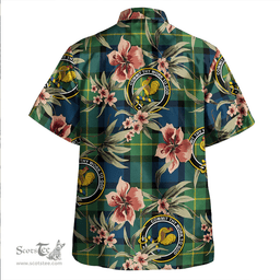Scottish Sinclair of Ulster Modern Clan Tartan Hawaiian Shirt - Tropical Old Style Scottish Plaid Tartan Plaid