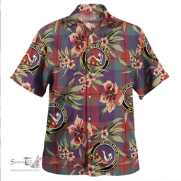Scottish Skene of Cromar Weathered Clan Tartan Hawaiian Shirt - Tropical Old Style Scottish Plaid Tartan Plaid