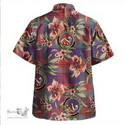 Scottish Skene of Cromar Weathered Clan Tartan Hawaiian Shirt - Tropical Old Style Scottish Plaid Tartan Plaid