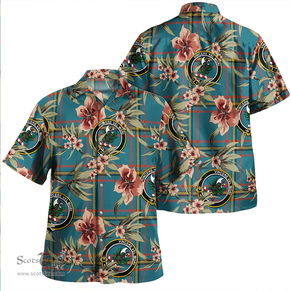 Scottish MacLaine of LochBuie Hunting (MacLaine) Ancient Clan Tartan Hawaiian Shirt - Tropical Old Style Scottish Plaid Tartan Plaid