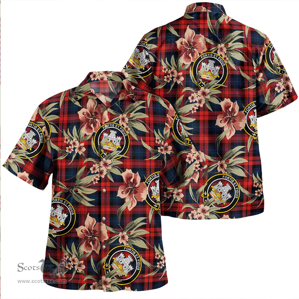 Scottish MacLachlan Modern Clan Tartan Hawaiian Shirt - Tropical Old Style Scottish Plaid Tartan Plaid