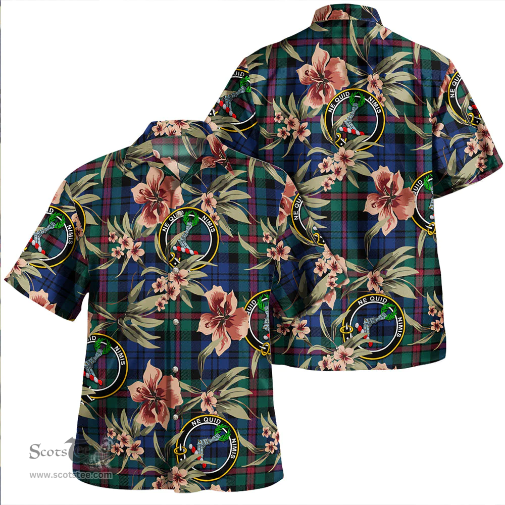 Scottish MacKinlay Modern Clan Tartan Hawaiian Shirt - Tropical Old Style Scottish Plaid Tartan Plaid