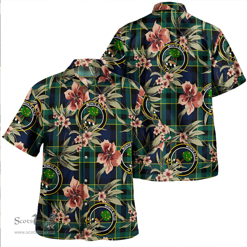 Scottish Mowat Modern Clan Tartan Hawaiian Shirt - Tropical Old Style Scottish Plaid Tartan Plaid