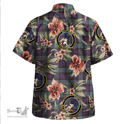 Scottish Sempill (Semple) Weathered Clan Tartan Hawaiian Shirt - Tropical Old Style Scottish Plaid Tartan Plaid