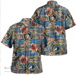 Scottish Thompson Variant (Thomson Variant) Ancient Clan Tartan Hawaiian Shirt - Tropical Old Style Scottish Plaid Tartan Plaid