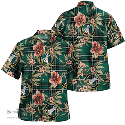 Scottish MacLean of Duart Hunting (Vestiarium Scoticum) Modern Clan Tartan Hawaiian Shirt - Tropical Old Style Scottish Plaid Tartan Plaid