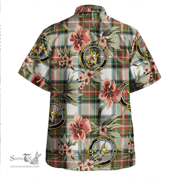 Scottish Stewart Dress Ancient Clan Tartan Hawaiian Shirt - Tropical Old Style Scottish Plaid Tartan Plaid