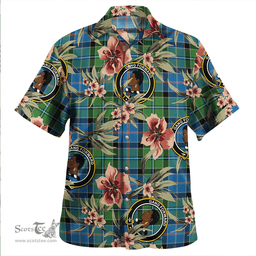 Scottish Stirling Ancient Clan Tartan Hawaiian Shirt - Tropical Old Style Scottish Plaid Tartan Plaid