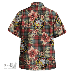 Scottish MacLachlan Weathered Clan Tartan Hawaiian Shirt - Tropical Old Style Scottish Plaid Tartan Plaid