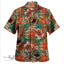 Scottish Turnbull Dress Ancient Clan Tartan Hawaiian Shirt - Tropical Old Style Scottish Plaid Tartan Plaid