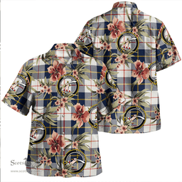 Scottish MacRae of Conchra Modern Clan Tartan Hawaiian Shirt - Tropical Old Style Scottish Plaid Tartan Plaid