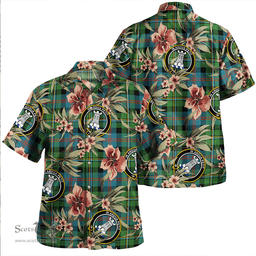 Scottish Malcolm Ancient Clan Tartan Hawaiian Shirt - Tropical Old Style Scottish Plaid Tartan Plaid