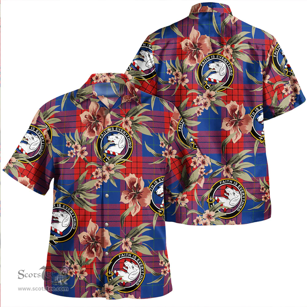 Scottish Robinson Dress (Robins Dress) Modern Clan Tartan Hawaiian Shirt - Tropical Old Style Scottish Plaid Tartan Plaid