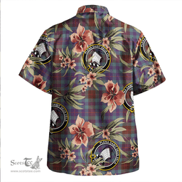 Scottish Tennant Yules Weathered Clan Tartan Hawaiian Shirt - Tropical Old Style Scottish Plaid Tartan Plaid