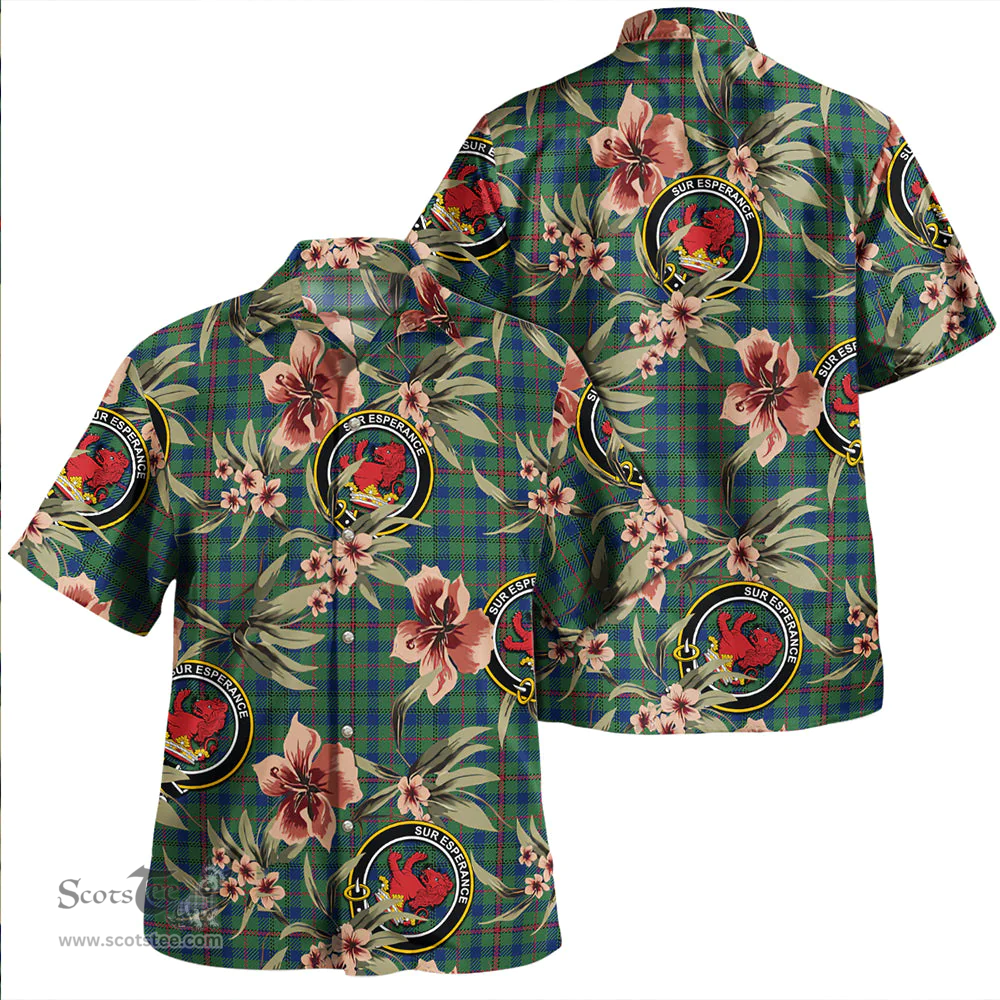 Scottish Moncrieffe of Atholl Modern Clan Tartan Hawaiian Shirt - Tropical Old Style Scottish Plaid Tartan Plaid