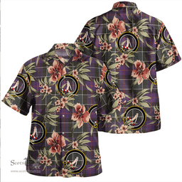 Scottish Syme Weathered Clan Tartan Hawaiian Shirt - Tropical Old Style Scottish Plaid Tartan Plaid