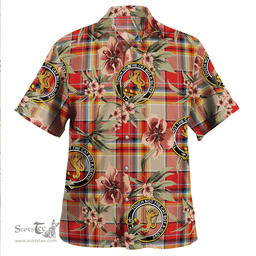 Scottish MacGlashan Modern Clan Tartan Hawaiian Shirt - Tropical Old Style Scottish Plaid Tartan Plaid